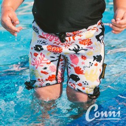 Kids Containment Swim Short - SAND CASTLE **