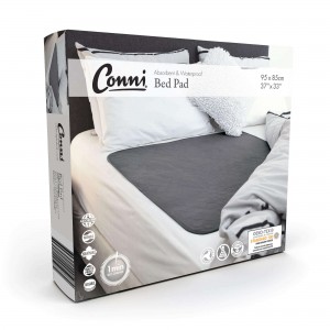 Conni Reusable Bed Pad - Charcoal
