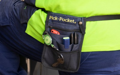 Pick Pocket Nurses belt on workers waist