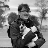 Daniel and the cutest puppy in the whole wide world